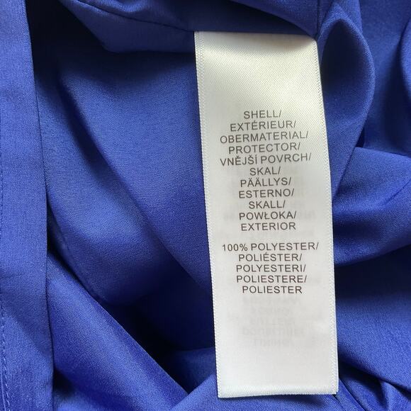 Aidan Mattox One Shoulder Mini Sheath Cocktail Dress Blue Size 10 Sleeveless - Picture 11 of 14